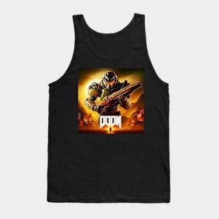 Doom Guy Big Gun Tank Top